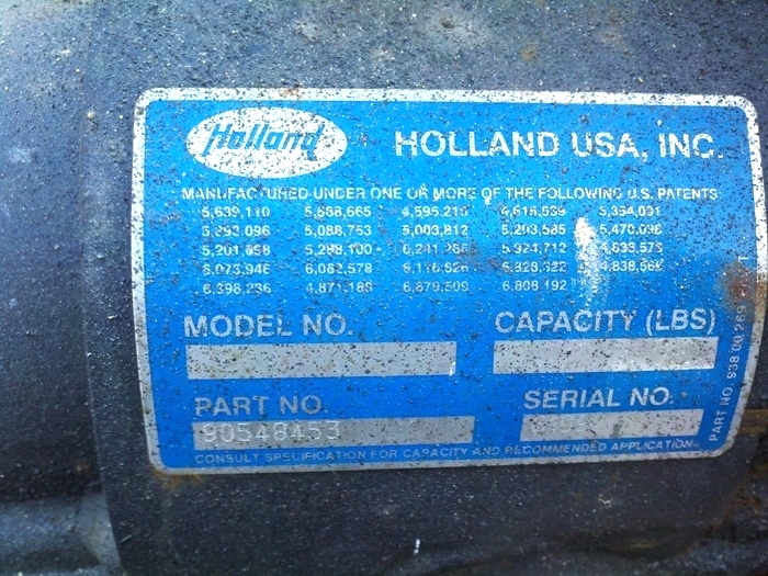 USED TAG AXEL HOLLAND USA P/N: 90548453 **SOLD** RV Chassis Parts 