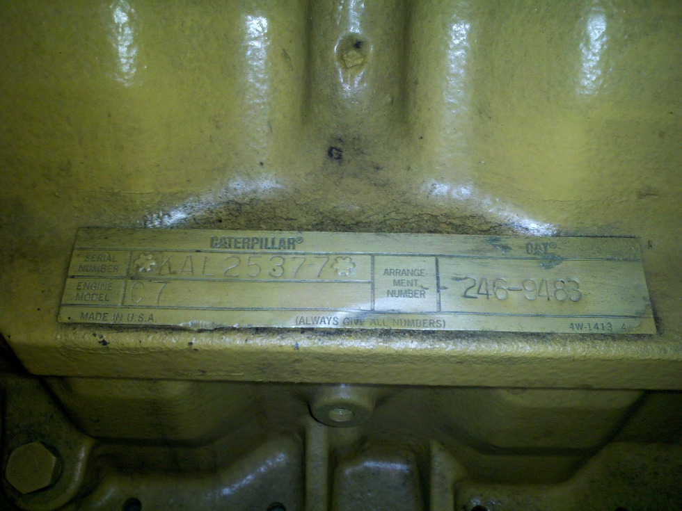 USED CATERPILLAR C7 ACERT DIESEL MOTOR YEAR 2003 RV Chassis Parts 