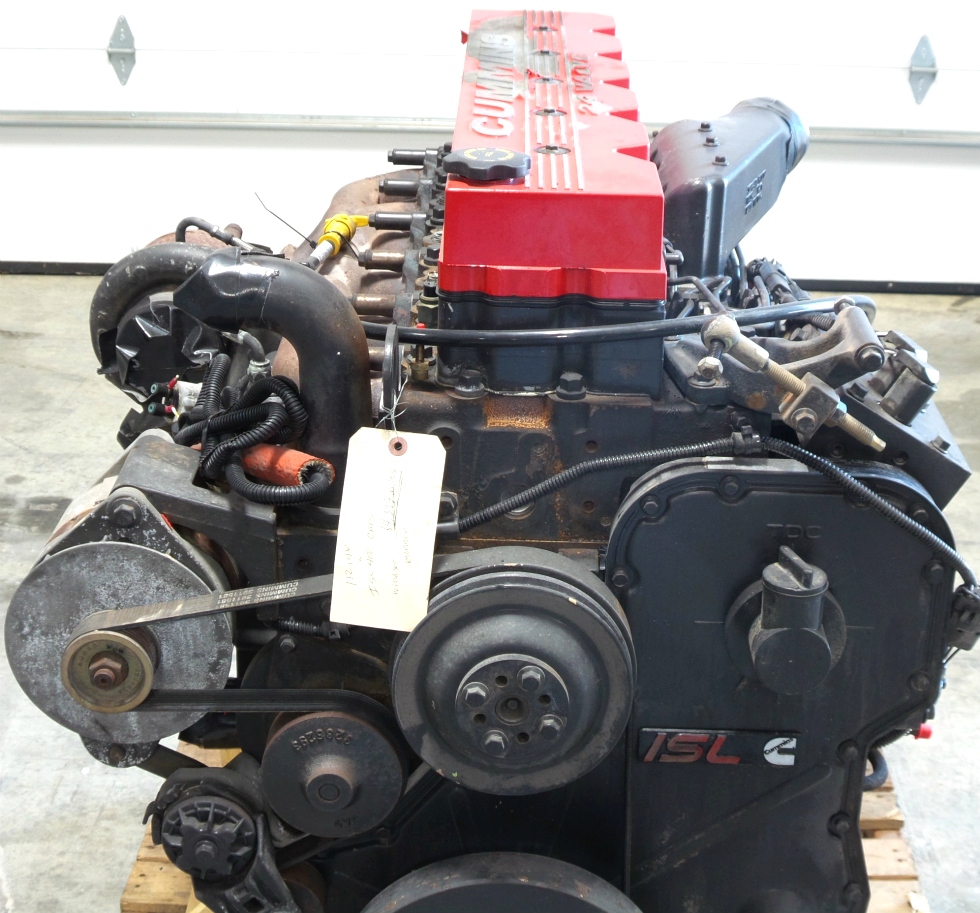CUMMINS DIESEL ENGINE | CUMMINS 8.8L ISL400 FOR SALE - LOW MILES  RV Chassis Parts 