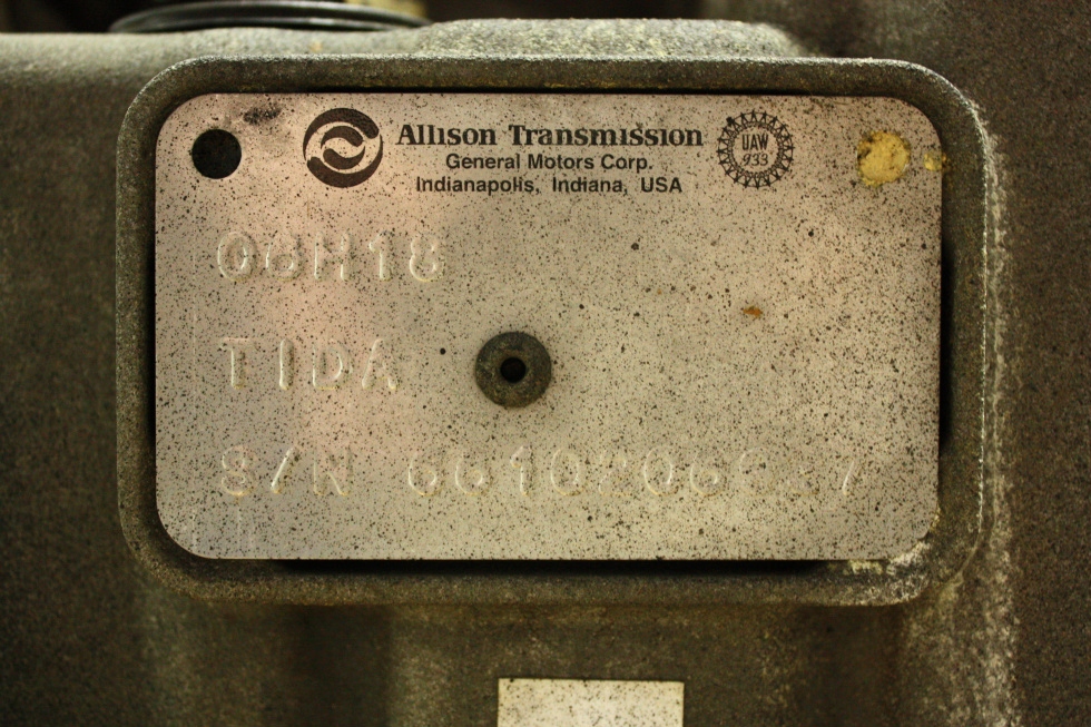 USED ALLISON TRANSMISSION 4000MH FOR SALE RV Chassis Parts 