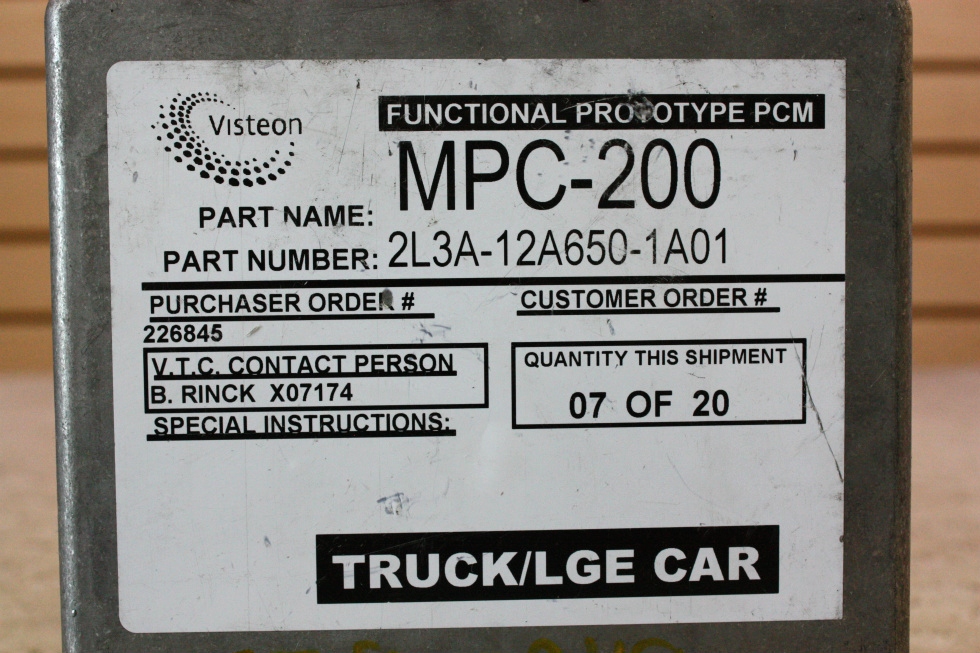 USED FORD ECM 2L3A-12A650-1A01 FOR SALE RV Chassis Parts 
