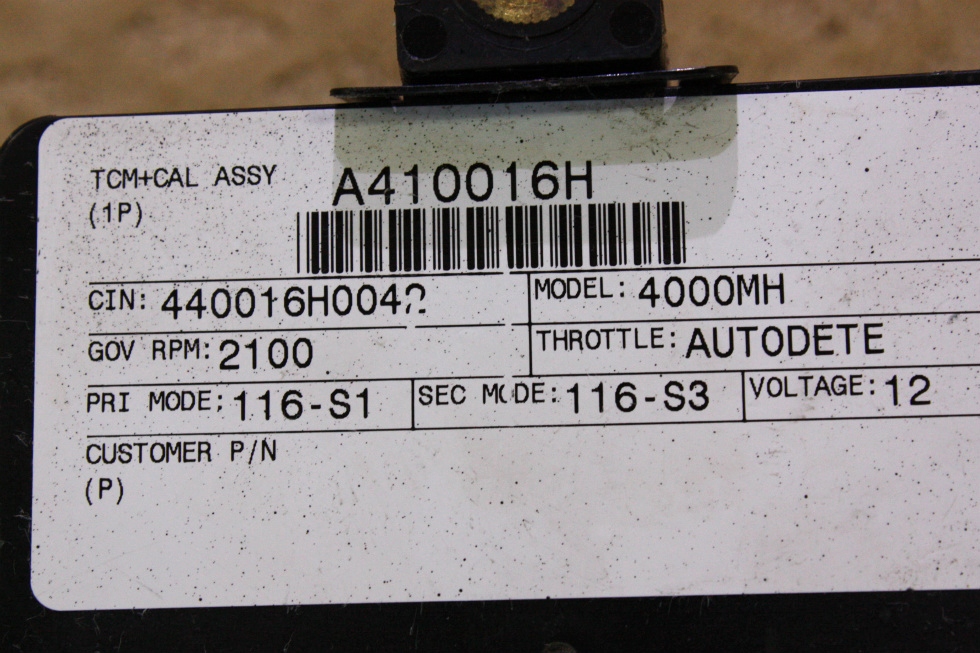 USED ALLISON TRANSMISSION TCM P/N 29544773 FOR SALE RV Chassis Parts 