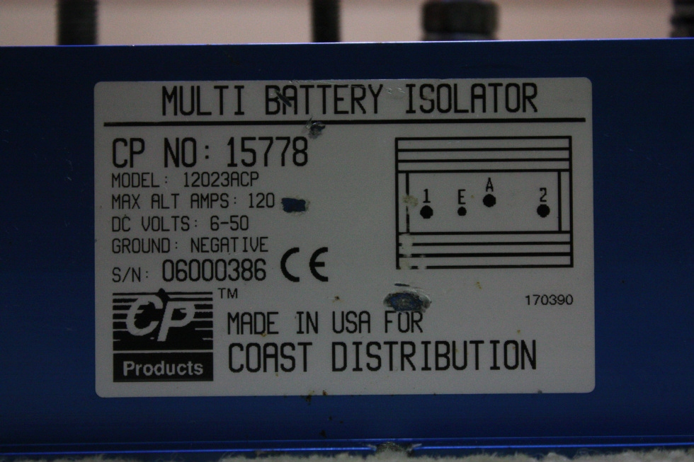 USED CP MULTI BATTERY ISOLATOR 15578 FOR SALE RV Chassis Parts 