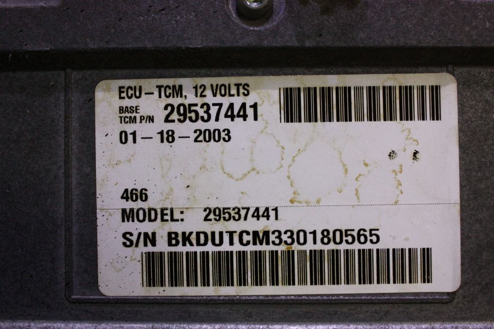 USED ALLISON TRANSMISSION ECU 29537441 FOR SALE RV Chassis Parts 