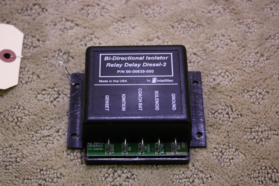 USED BI-DIRECTIONAL ISOLATOR RELAY DELAY DIESEL 2 FOR SALE RV Chassis Parts 