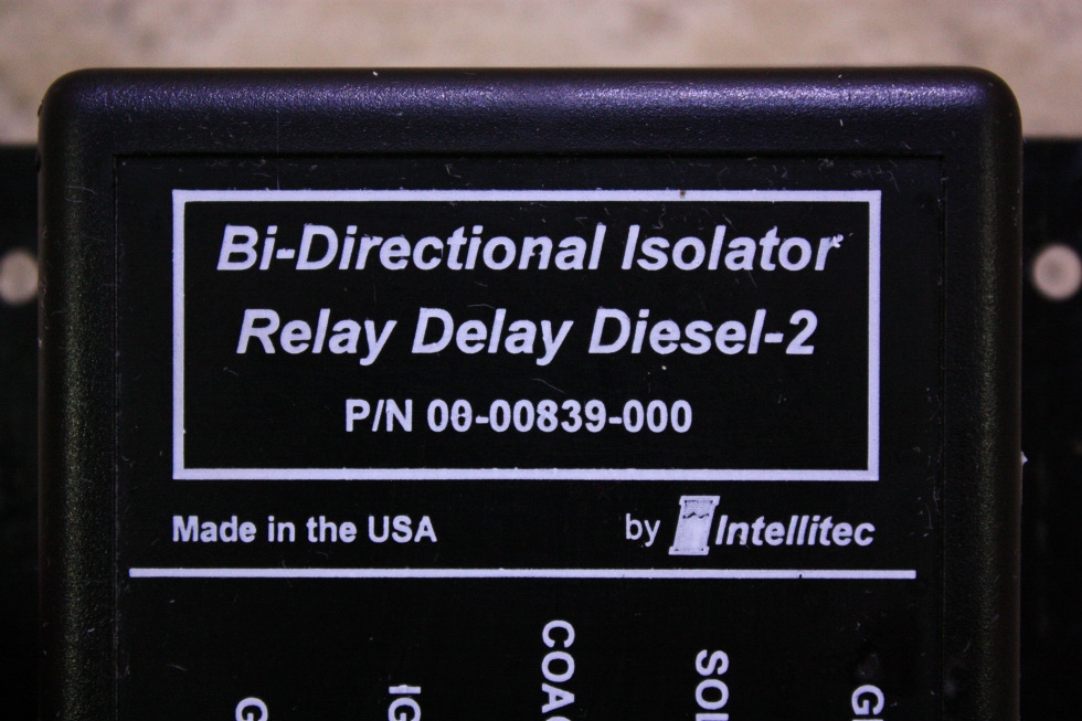 USED BI-DIRECTIONAL ISOLATOR RELAY DELAY DIESEL 2 FOR SALE RV Chassis Parts 
