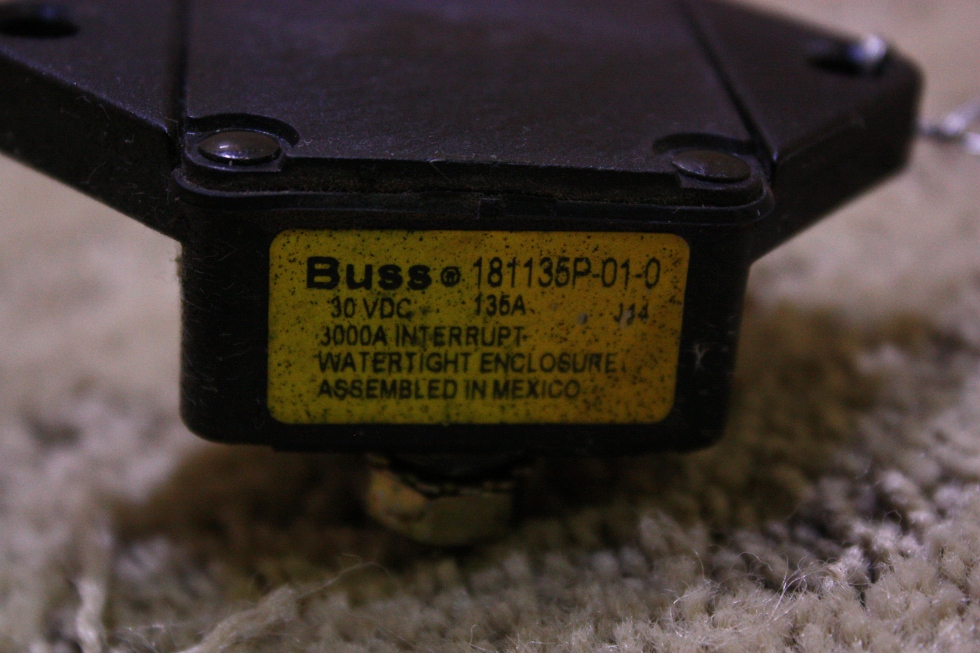 USED BUSSMANN CIRCUIT BREAKER 181135P-01-0 FOR SALE RV Chassis Parts 