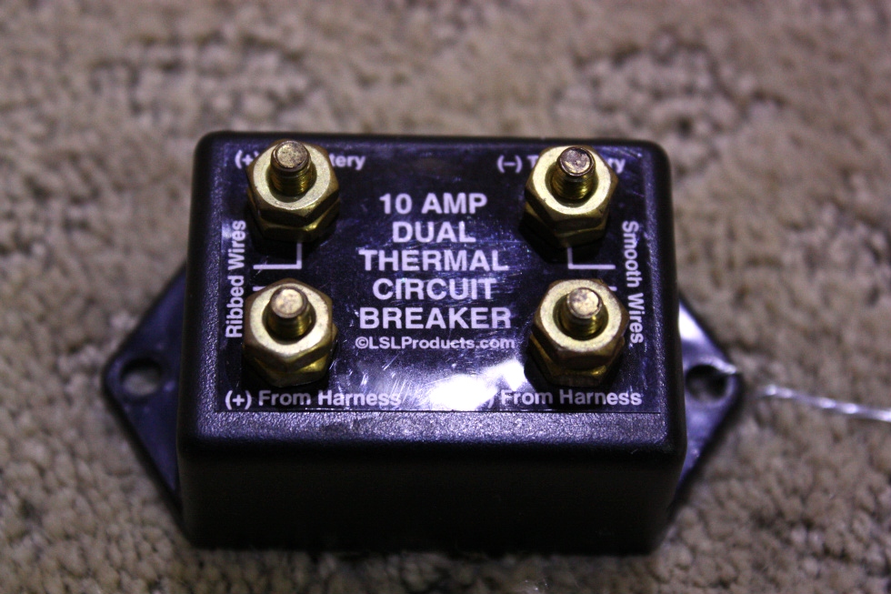 USED 10 AMP DUAL THERMAL CIRCUIT BREAKER FOR SALE RV Chassis Parts 