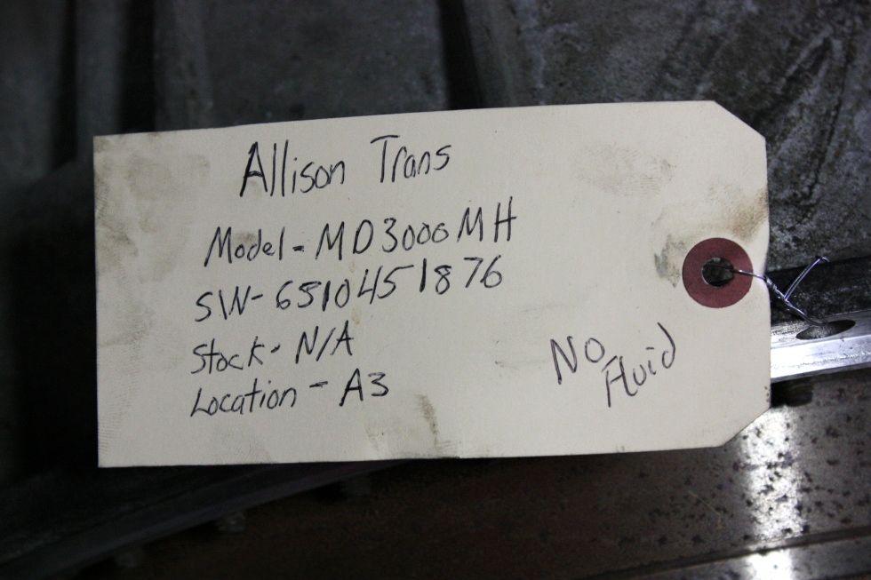 USED ALLISON TRANSMISSION | ALLISON MD3000MH TRANSMISSION FOR SALE RV Chassis Parts 