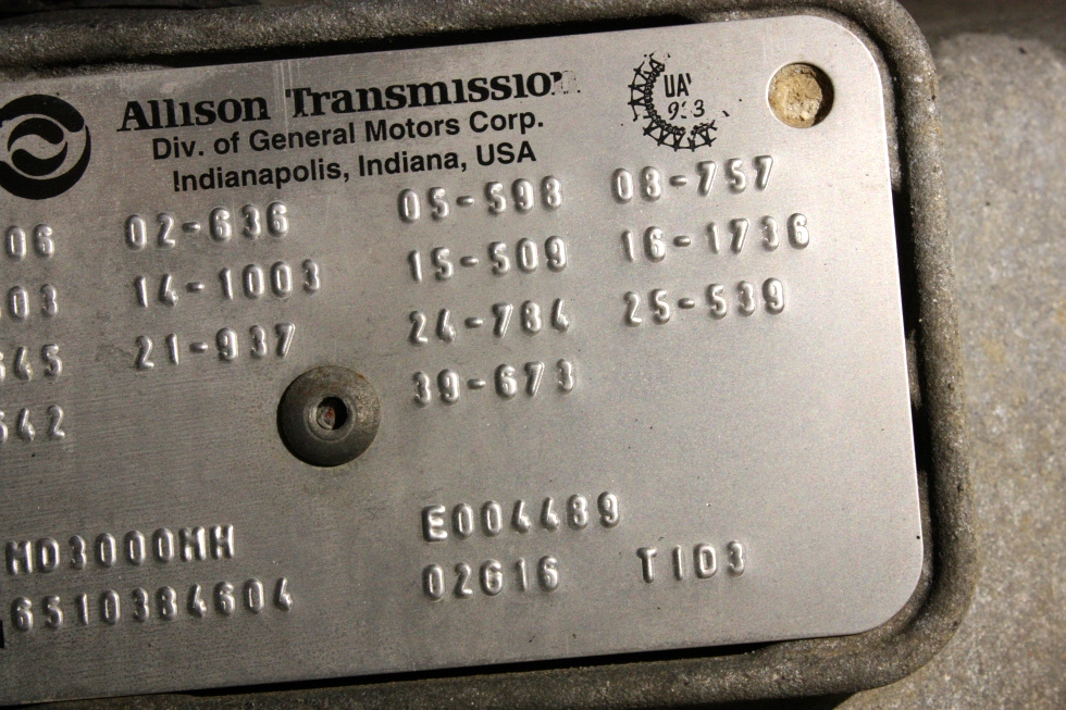 USED ALLISON TRANSMISSION | ALLISON MD3000MH RV Chassis Parts 