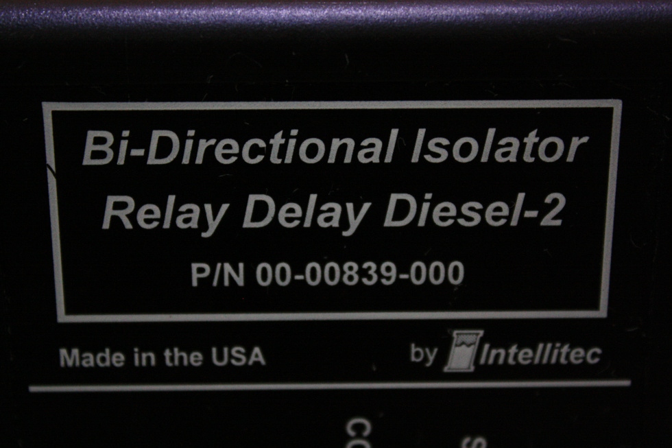 USED BI-DIRECTIONAL ISOLATOR RELAY DELAY DIESEL 2 00-00839-000 FOR SALE RV Chassis Parts 