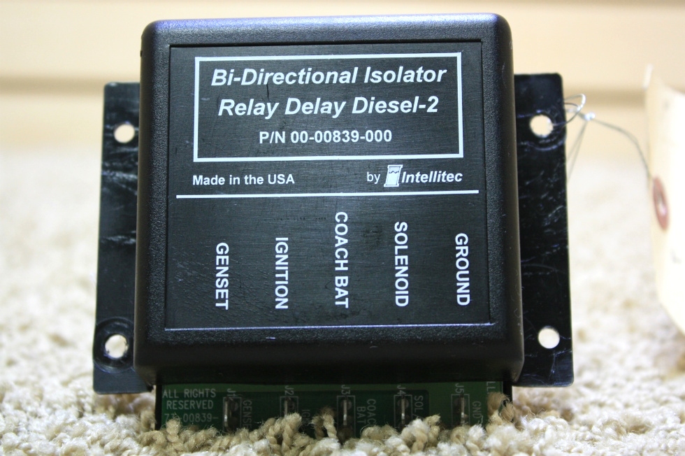 USED BI-DIRECTIONAL ISOLATOR RELAY DELAY DIESEL-2 FOR SALE RV Chassis Parts 