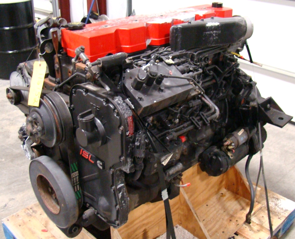 CUMMINS DIESEL ENGINE | 2002 8.8L ISL400 FOR SALE - 106,000 MILES RV Chassis Parts 