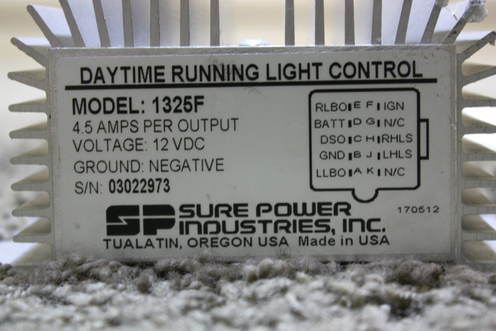 USED RV DAYTIME RUNNING LIGHT CONTROL MODEL: 1325F FOR SALE RV Chassis Parts 