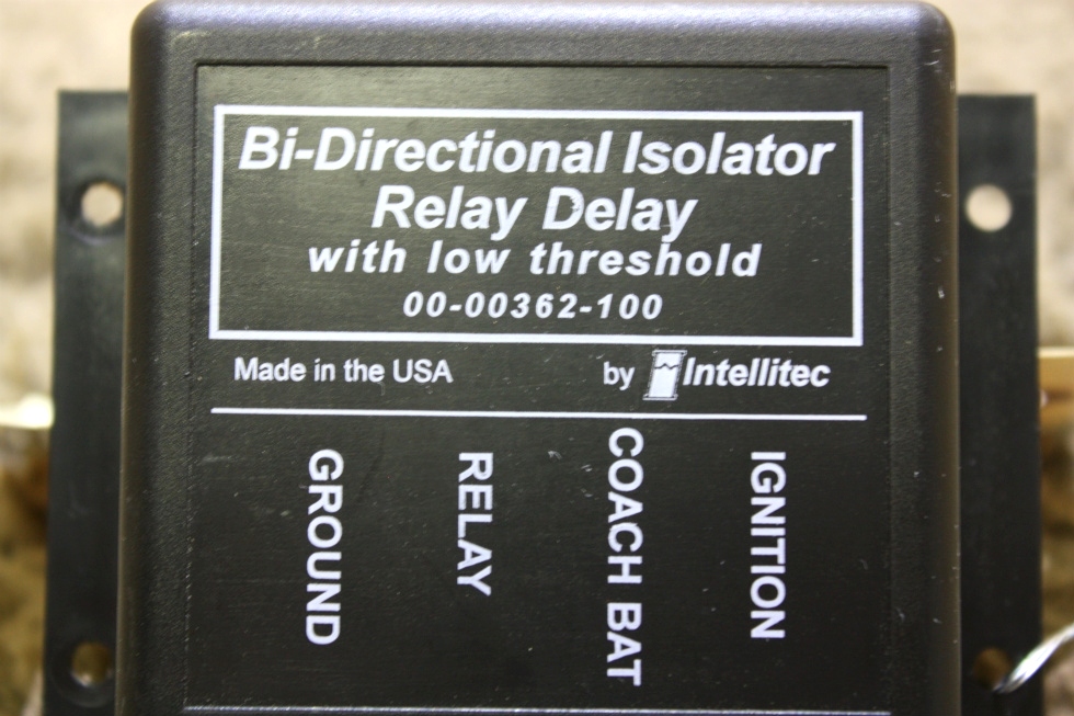 USED RV INTELLITEC BI-DIRECTIONAL ISOLATOR RELAY DELAY 00-00362-100 FOR SALE RV Chassis Parts 