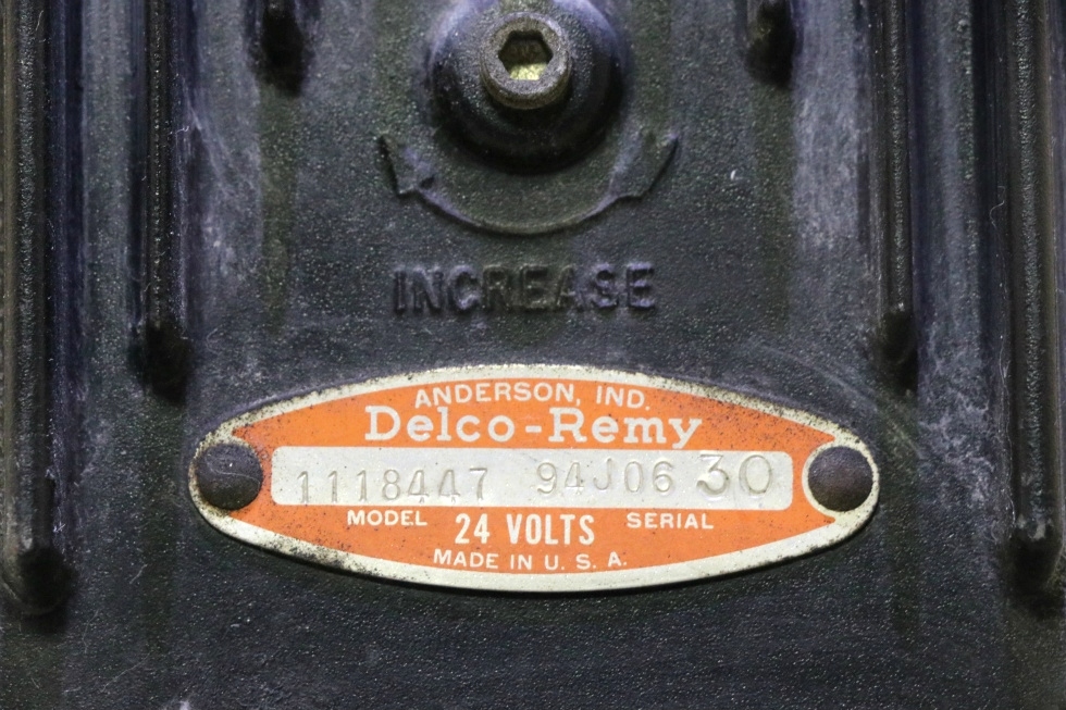 USED 1118447 DELCO-REMY 24 VOLT REGULATOR FOR SALE RV Chassis Parts 