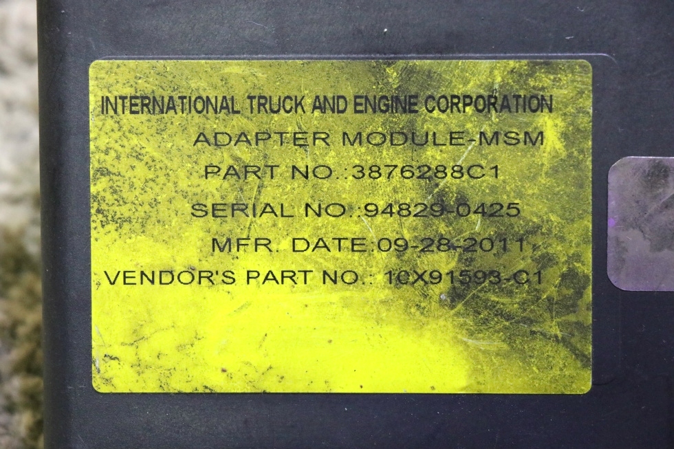 USED RV ADAPTER MODULE - MSM 3876288C1 MOTORHOME PARTS FOR SALE RV Chassis Parts 