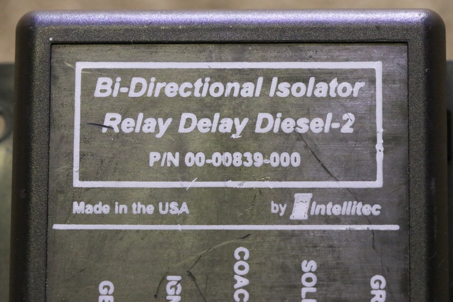 USED MOTORHOME BI-DIRECTIONAL ISOLATOR RELAY DELAY DIESEL 2 00-00839-000 FOR SALE RV Chassis Parts 