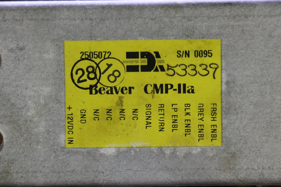 USED BEAVER CMP II MONITOR PANEL 2505072/53339 MOTORHOME PARTS FOR SALE RV Chassis Parts 