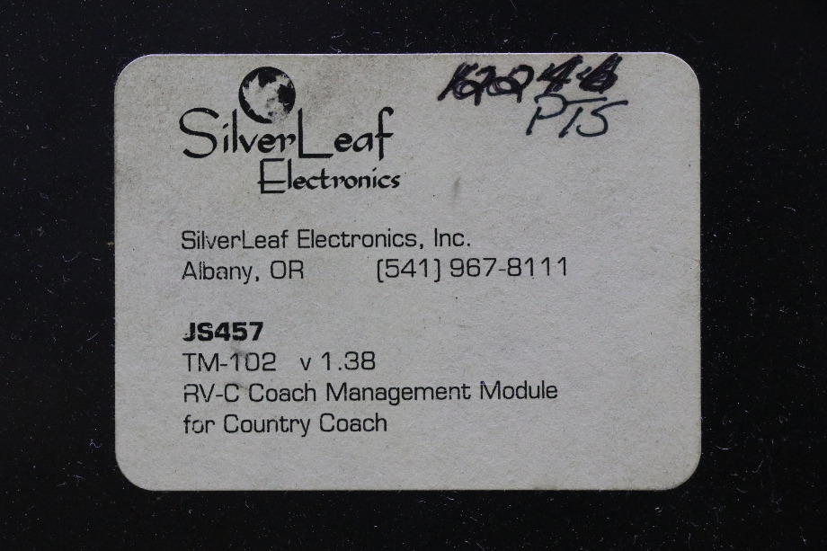 USED SILVER LEAF RV-C COACH MANAGEMENT MODULE JS457 MOTORHOME PARTS FOR SALE RV Chassis Parts 
