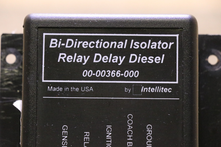 USED 00-00366-000 INTELLITEC BI-DIRECTIONAL ISOLATOR RELAY DELAY DIESEL RV/MOTORHOME PARTS FOR SALE RV Chassis Parts 