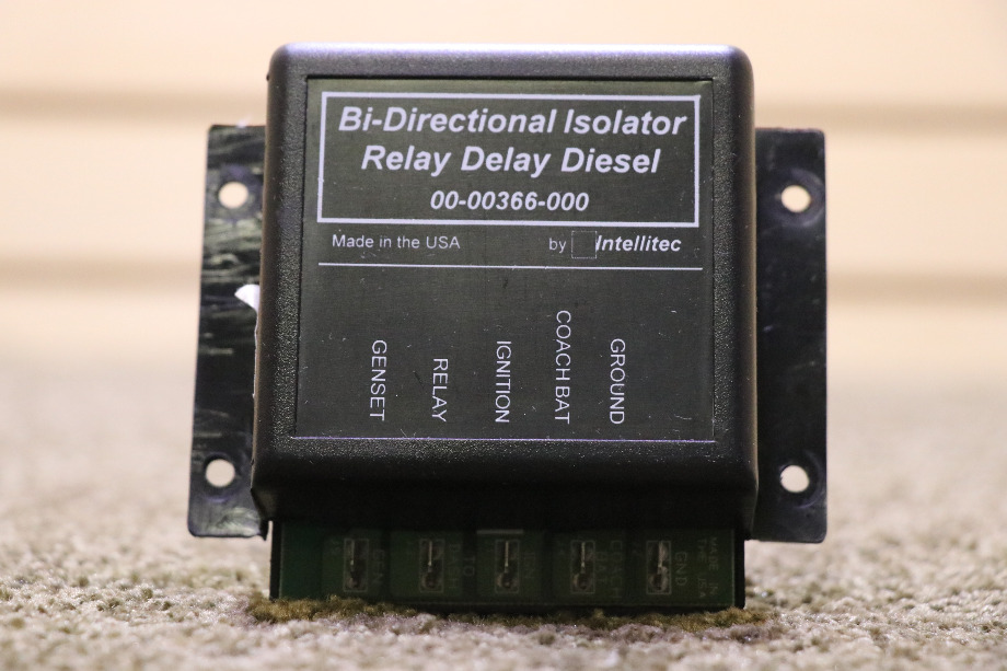 USED 00-00366-000 INTELLITEC BI-DIRECTIONAL ISOLATOR RELAY DELAY DIESEL RV/MOTORHOME PARTS FOR SALE RV Chassis Parts 