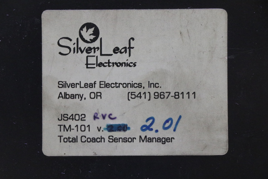 USED SILVER LEAF ELECTRONICS JS402 TOTAL COACH SENSOR MANAGER RV PARTS FOR SALE RV Chassis Parts 