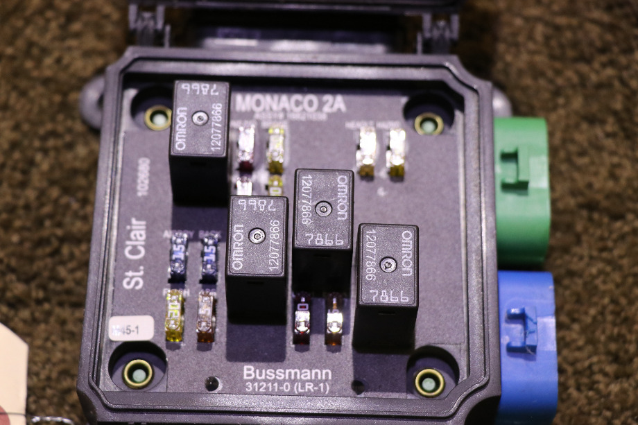 USED MONACO 2A 16621038 BUSSMANN FUSE BOX 31211-0 MOTORHOME PARTS FOR SALE RV Chassis Parts 