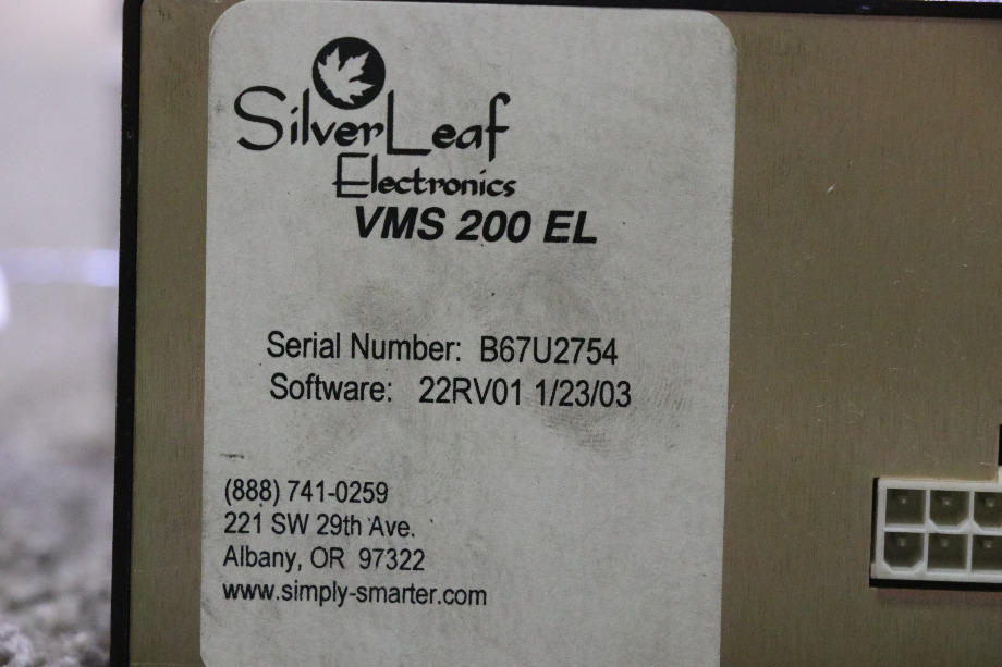 USED VMS 200 EL SILVER LEAF ELECTRONICS MONITOR RV PARTS FOR SALE RV Chassis Parts 