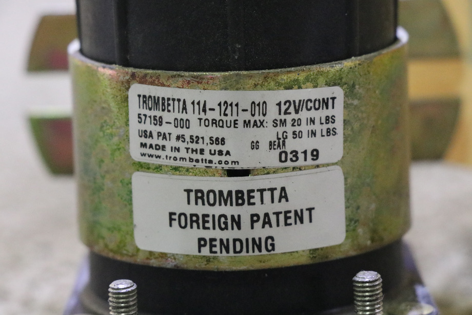 USED 114-1211-010 TROMBETTA SOLENOID RV PARTS FOR SALE RV Chassis Parts 