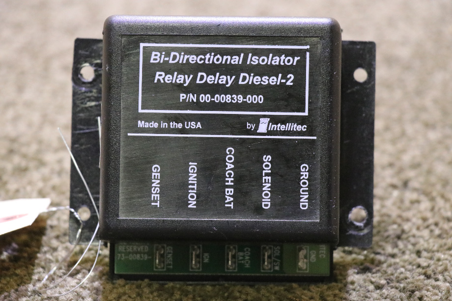 USED BI-DIRECTIONAL RELAY DELAY DIESEL - 2 00-00839-000 MOTORHOME PARTS FOR SALE RV Chassis Parts 