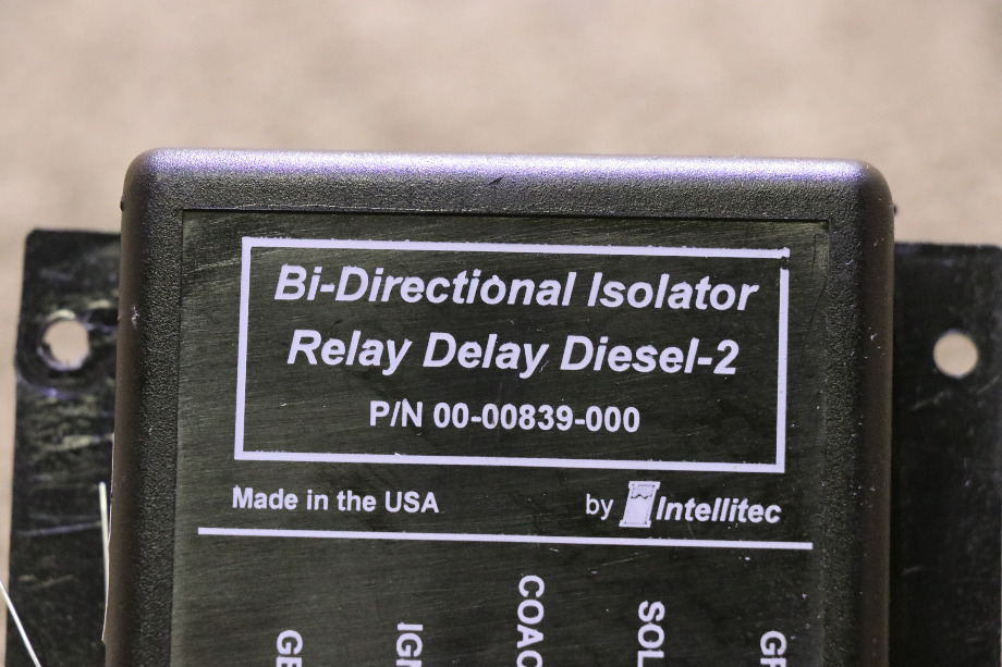 USED BI-DIRECTIONAL RELAY DELAY DIESEL - 2 00-00839-000 MOTORHOME PARTS FOR SALE RV Chassis Parts 