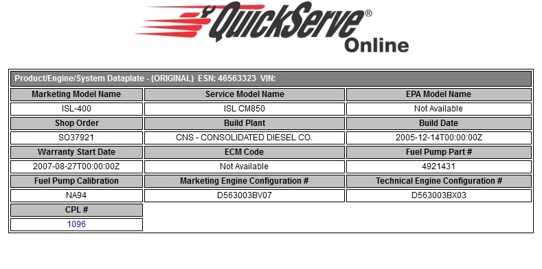 USED 2005 CUMMINS ISL DIESEL | 8.8L ISL400 COMMON RAIL FOR SALE RV Chassis Parts 