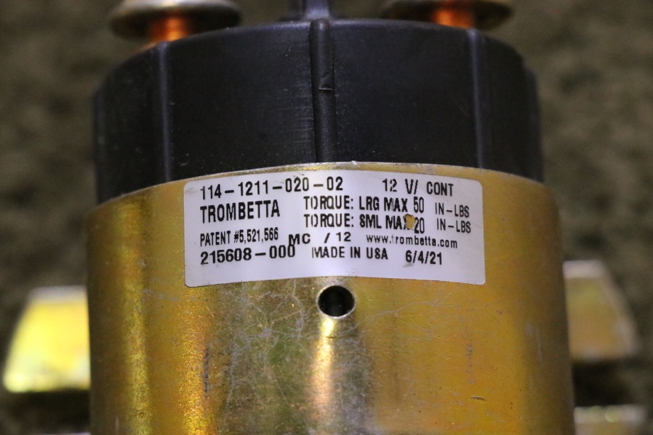 USED TROMBETTA 114-1211-020-02 SOLENOID RV/MOTORHOME PARTS FOR SALE RV Chassis Parts 