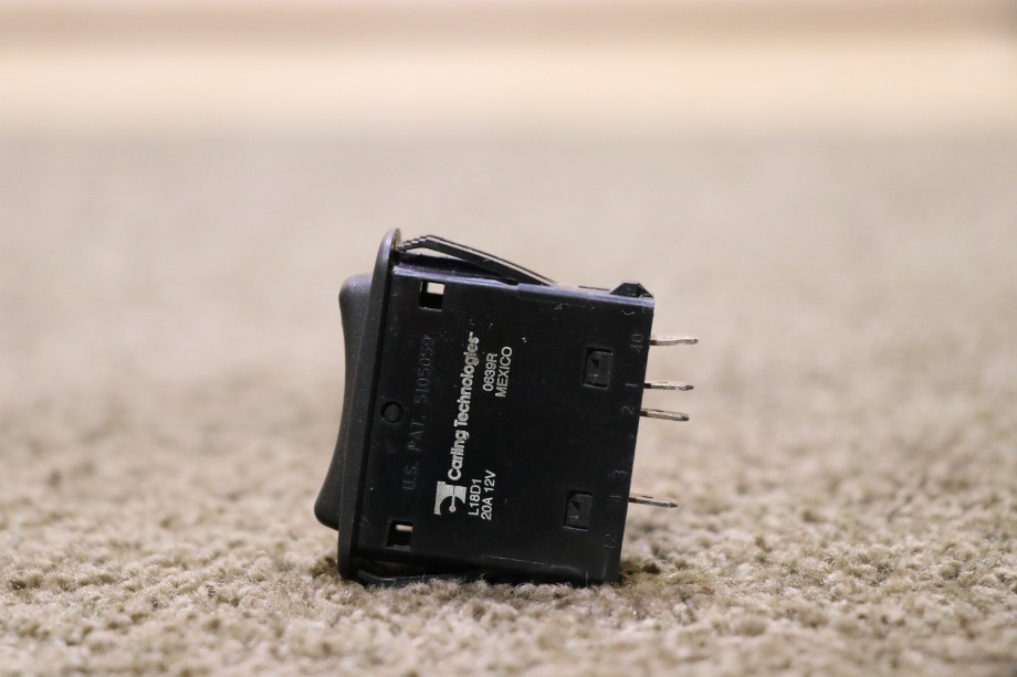 USED RV L18D1 BLACK ROCKER DASH SWITCH FOR SALE RV Components 