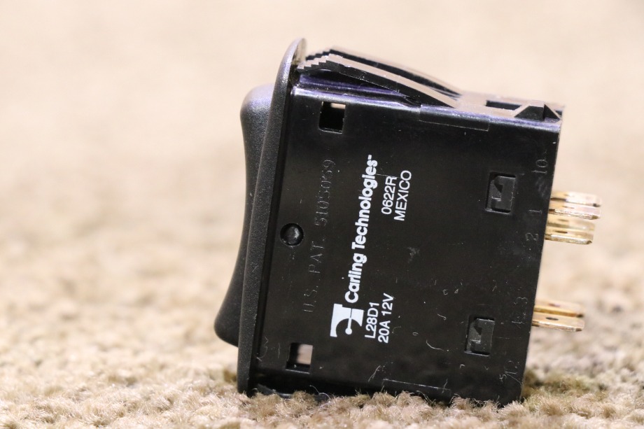 USED BLACK ROCKER L28D1 ROCKER SWITCH MOTORHOME PARTS FOR SALE RV Components 