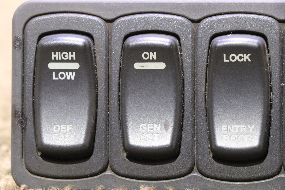 USED MOTORHOME 4 SWITCH DASH PANEL FOR SALE RV Components 