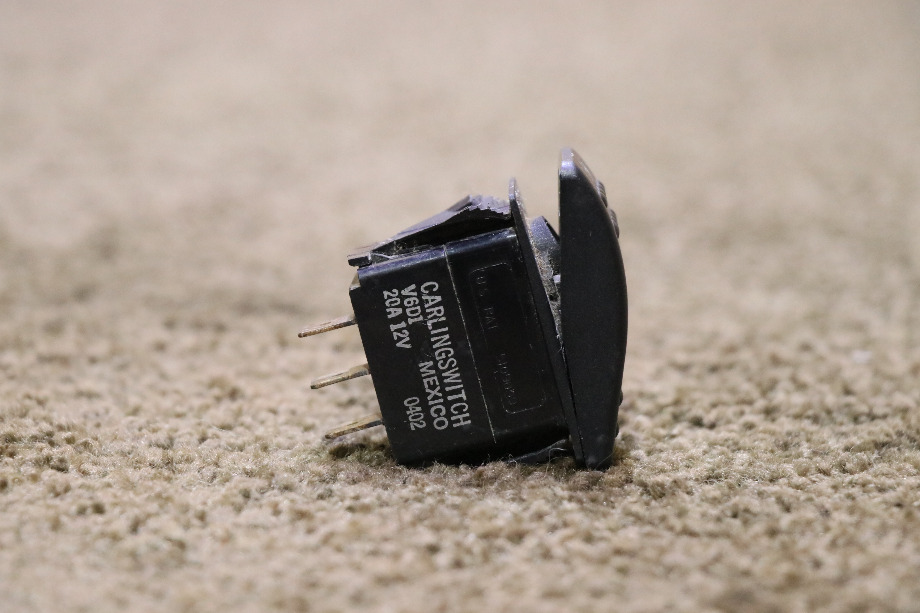 USED BLACK ROCKER SWITCH V6D1 RV/MOTORHOME PARTS FOR SALE RV Components 