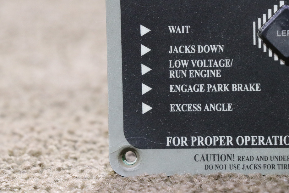 USED ULTRA LEVEL 12594A HYDRAULIC LEVELING SYSTEM TOUCH PAD MOTORHOME PARTS FOR SALE RV Components 