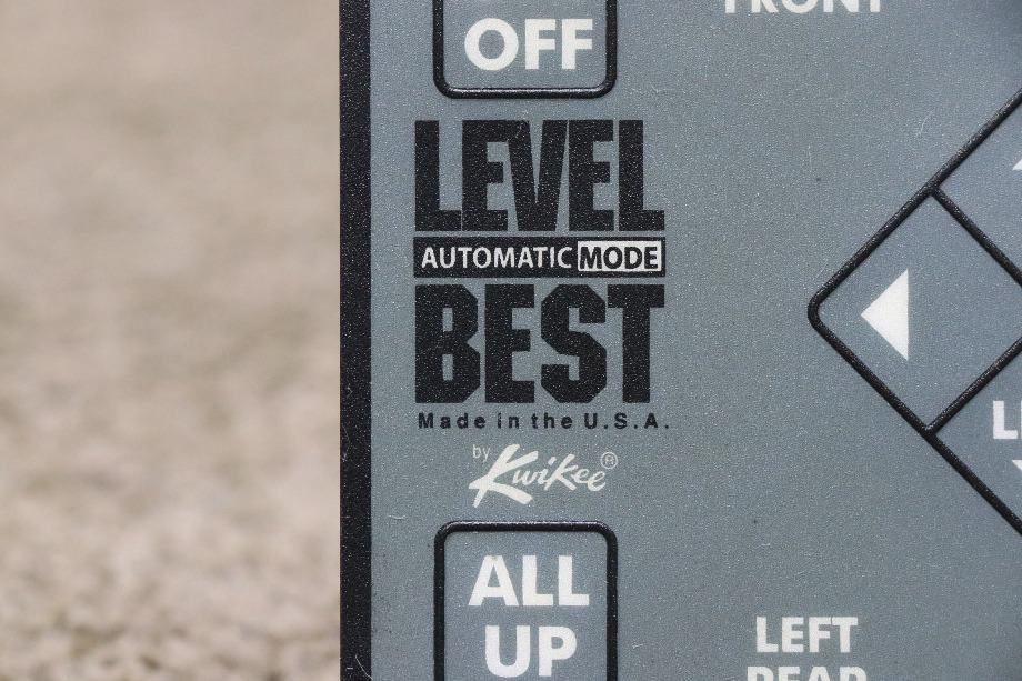 USED RV/MOTORHOME LEVEL BEST BY KWIKEE AUTOMATIC MODE TOUCH PAD FOR SALE RV Components 