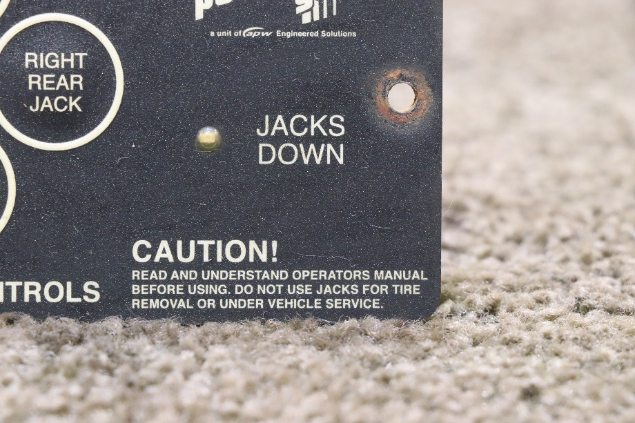 USED RV 500456 POWER GEAR LEVELING CONTROLS TOUCH PAD FOR SALE RV Components 