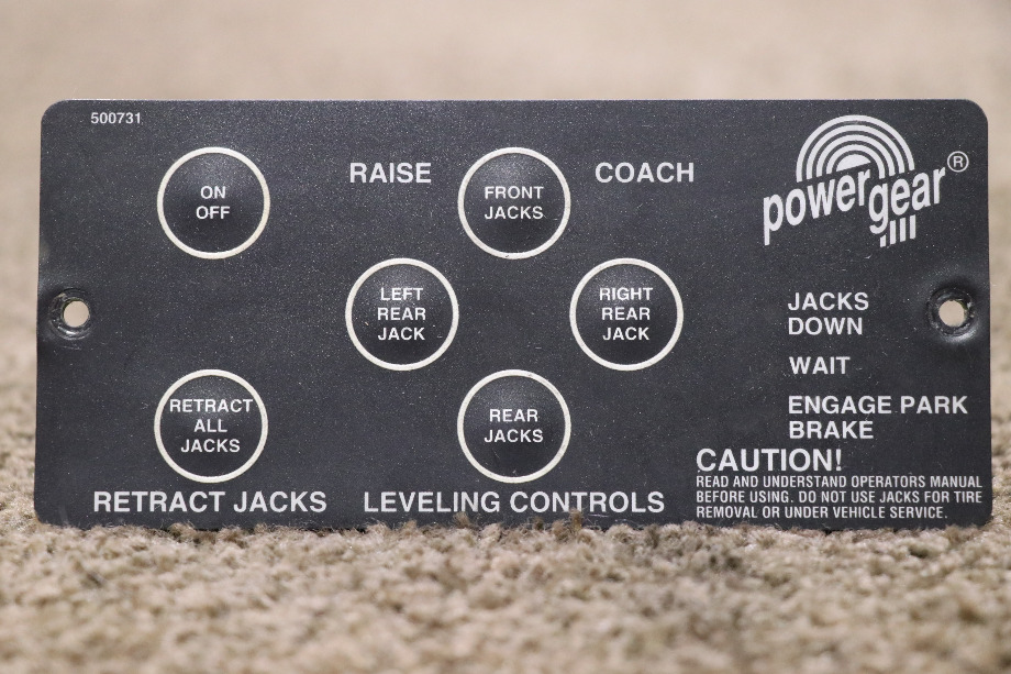 USED RV/MOTORHOME POWER GEAR LEVELING CONTROLS TOUCH PAD 500731 FOR SALE RV Components 