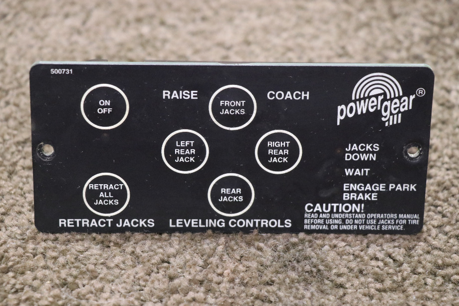 USED RV/MOTORHOME POWER GEAR LEVELING CONTROLS TOUCH PAD 500731 FOR SALE RV Components 
