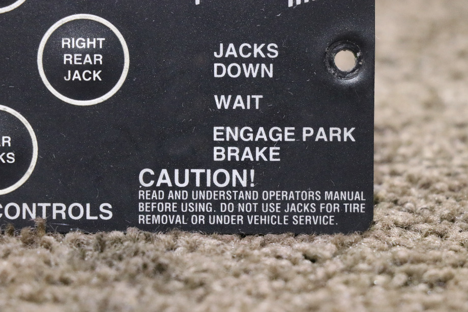 USED RV/MOTORHOME POWER GEAR LEVELING CONTROLS TOUCH PAD 500731 FOR SALE RV Components 