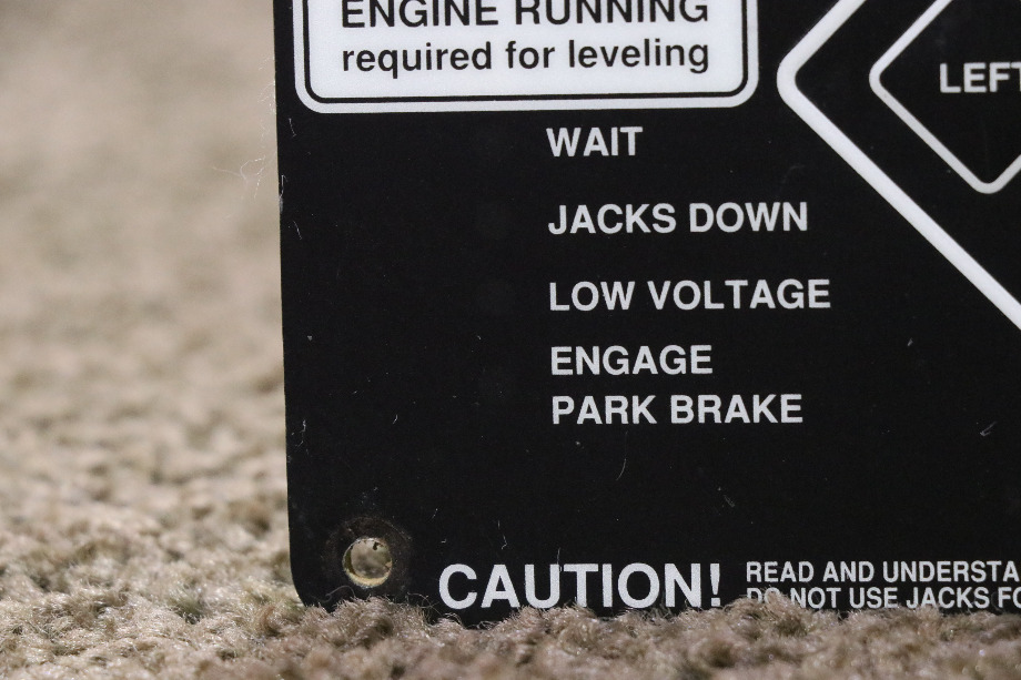 USED RV 140-1226 POWER GEAR ELECTRONIC LEVELING TOUCH PAD FOR SALE RV Components 