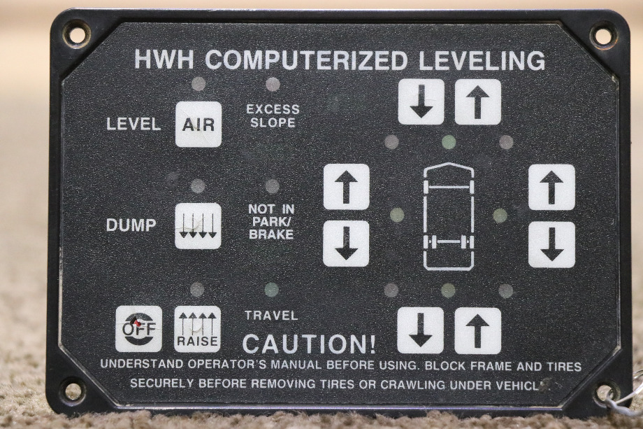 USED MOTORHOME HWH COMPUTERIZED LEVELING TOUCH PAD FOR SALE RV Components 