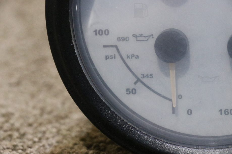 USED RV W-11049-04 4 IN 1 FUEL / TEMP / OIL / TEMP DASH GAUGE FOR SALE RV Components 