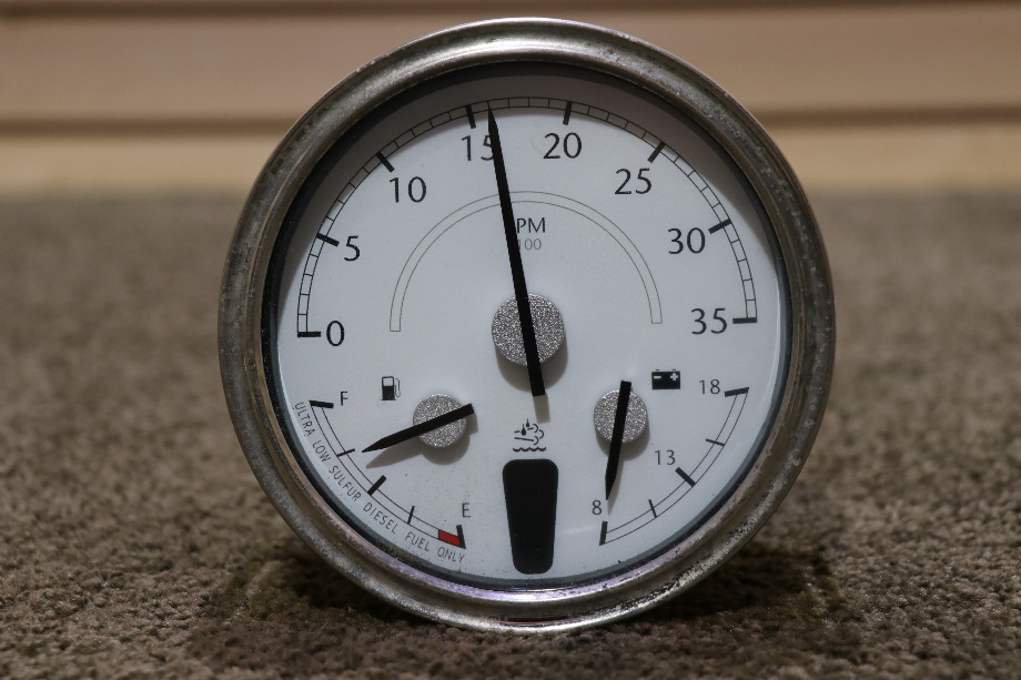 USED RV/MOTORHOME 3 IN 1 TACH / FUEL / VOLT DASH GAUGE W22-00012-036 FOR SALE RV Components 