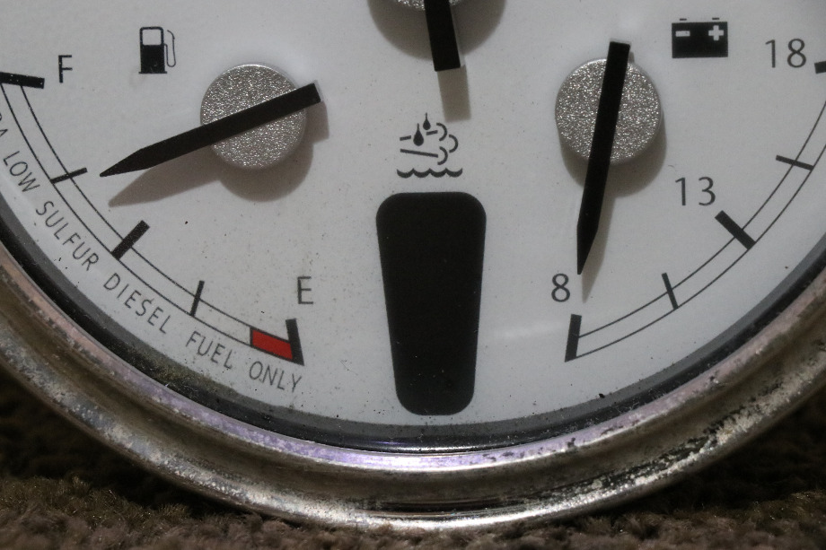 USED RV/MOTORHOME 3 IN 1 TACH / FUEL / VOLT DASH GAUGE W22-00012-036 FOR SALE RV Components 