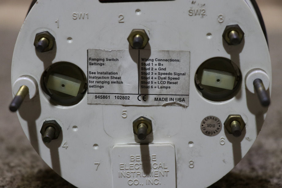 USED SPEEDOMETER DASH GAUGE 945861 RV/MOTORHOME PARTS FOR SALE RV Components 